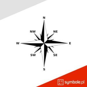 symbol róży wiatrów