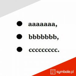 symbol dot