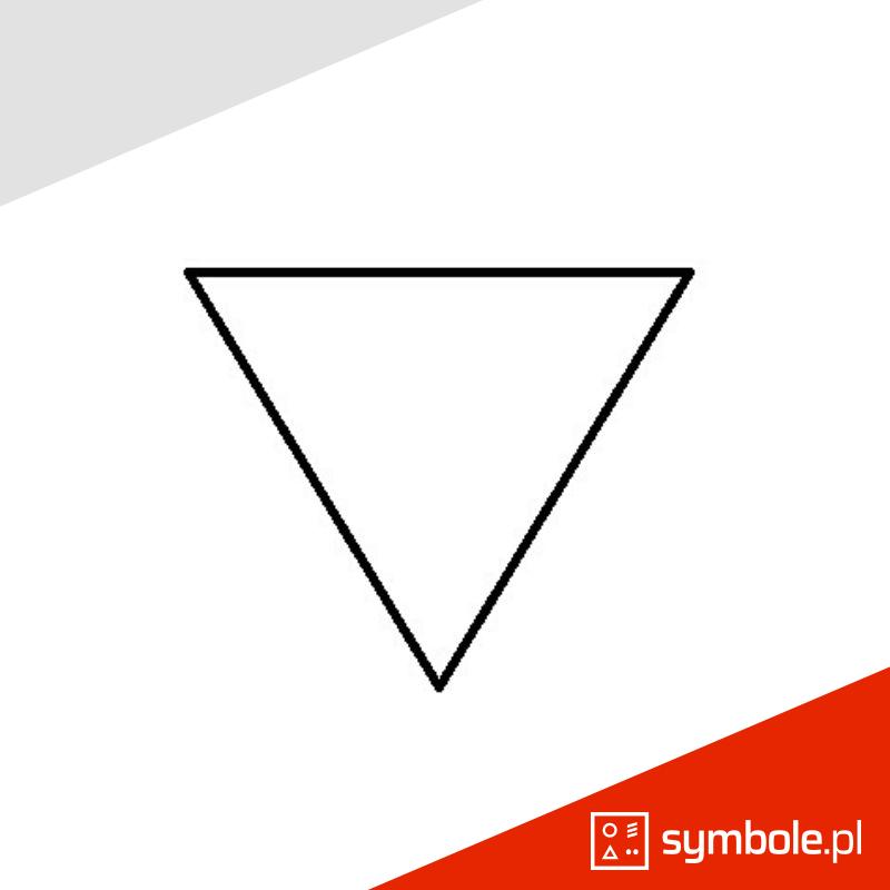 symbol odwrócony trójkąt