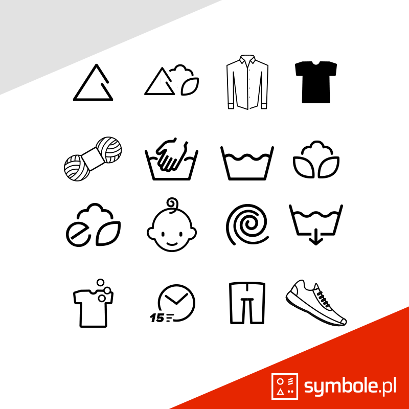 symbole na pralce
